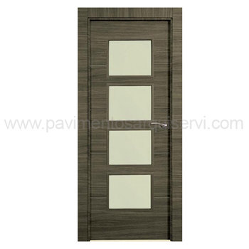 Puertas Hoja Maciza en DM Puerta Roble Oscuro V4